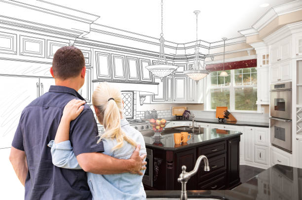 Custom kitchen cabinets installed in a Erwinna home